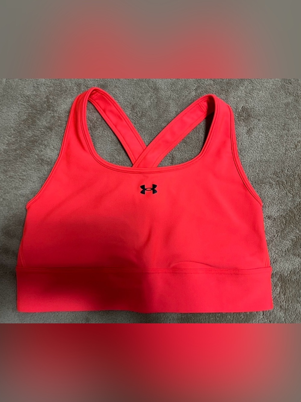 Under Armour Women's Bright Coral Crossback Sports Bra